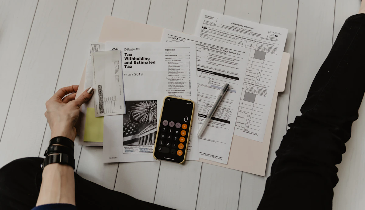 Calculator and receipts symbolizing transparent pricing